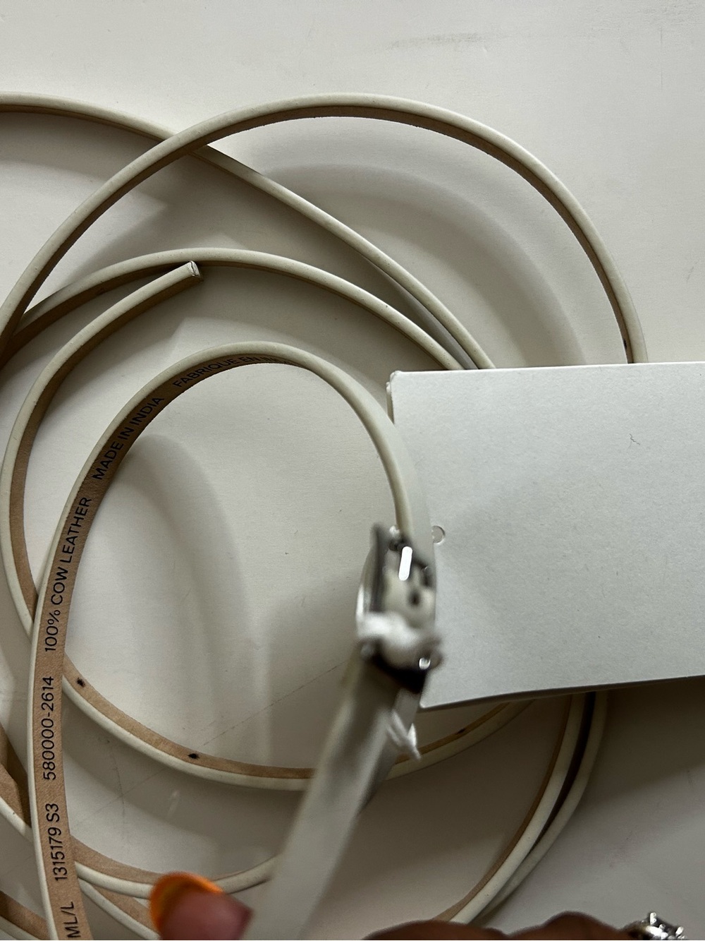 NWT (size M/L) COS SKINNY DOUBLE-WRAP LEATHER BELT - Picture 4 of 6